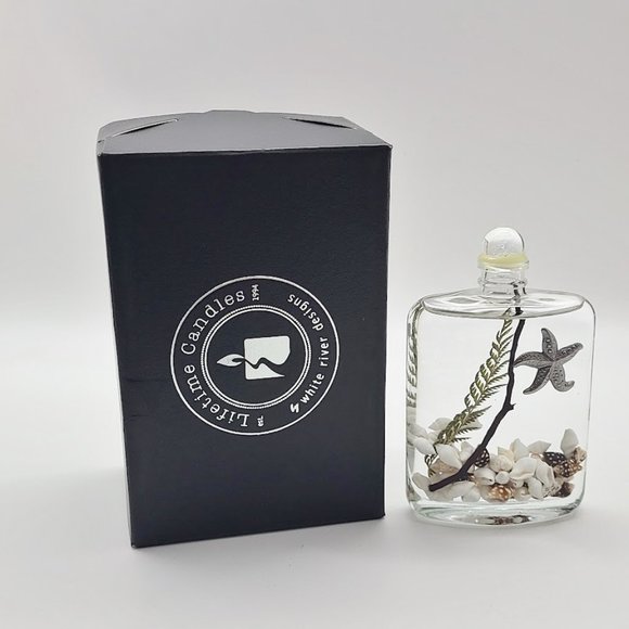 White River Lifetime Candles Oil Burning Glass Bottle Original Box & Wick - Picture 5 of 6